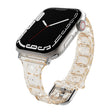 For Apple Watch SE 2022 40mm Cube Airbag Clear TPU Watch Band(Gold) - Watch Bands by PMC TechLife | Online Shopping South Africa | PMC TechLife