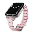 For Apple Watch SE 2022 40mm Cube Airbag Clear TPU Watch Band(Red) - Watch Bands by PMC TechLife | Online Shopping South Africa | PMC TechLife