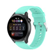 For Huawei Watch 4 / Watch 4 Pro Solid Color Silicone Stainless Steel Silver Buckle Watch Band(Teal) - Watch Bands by PMC TechLife | Online Shopping South Africa | PMC TechLife