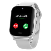 UNIWA X1S 1.9 inch IP67 Water-resistant 4G Android 8.1 Dual Cameras Smart Watch Support Temperature Measurement, Specification:1G+8G(White)