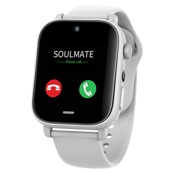 UNIWA X1S 1.9 inch IP67 Water-resistant 4G Android 8.1 Dual Cameras Smart Watch Support Temperature Measurement, Specification:1G+8G(White)