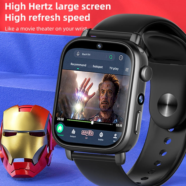 UNIWA X1S 1.9 inch IP67 Water-resistant 4G Android 8.1 Dual Cameras Smart Watch Support Temperature Measurement, Specification:1G+8G(White)
