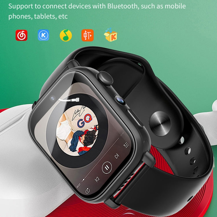 UNIWA X1S 1.9 inch IP67 Water-resistant 4G Android 8.1 Dual Cameras Smart Watch Support Temperature Measurement, Specification:1G+8G(White)