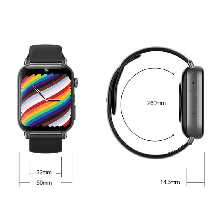 UNIWA X1S 1.9 inch IP67 Water-resistant 4G Android 8.1 Dual Cameras Smart Watch Support Temperature Measurement, Specification:1G+8G(White)