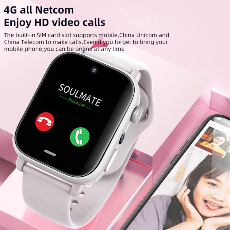 UNIWA X1S 1.9 inch IP67 Water-resistant 4G Android 8.1 Dual Cameras Smart Watch Support Temperature Measurement, Specification:1G+8G(White)