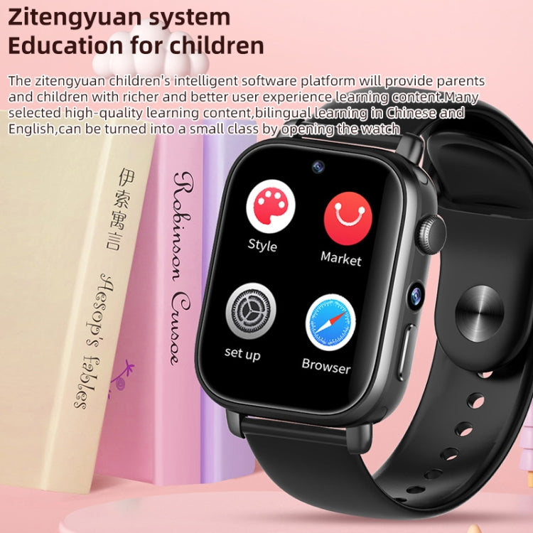 UNIWA X1S 1.9 inch IP67 Water-resistant 4G Android 8.1 Dual Cameras Smart Watch Support Temperature Measurement, Specification:1G+8G(White)