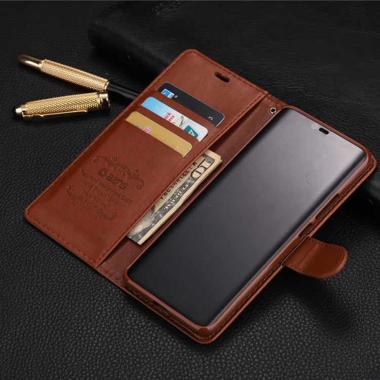 For Huawei Mate 20 Pro AZNS Sheepskin Texture Horizontal Flip Leather Case with Holder & Card Slots & Wallet(Black)