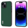 For iPhone 14 Plus ABEEL Genuine Leather Silky Soft Black Edge Phone Case(Green) - free shipping - PMC TechLife - Order now!
