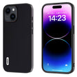 For iPhone 14 ABEEL Genuine Leather Silky Soft Black Edge Phone Case(Black) - free shipping - PMC TechLife - Order now!
