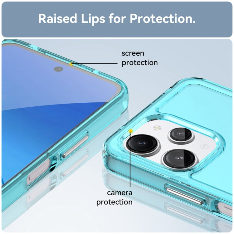 For Xiaomi Redmi 12 Candy Series TPU Phone Case(Transparent Blue)