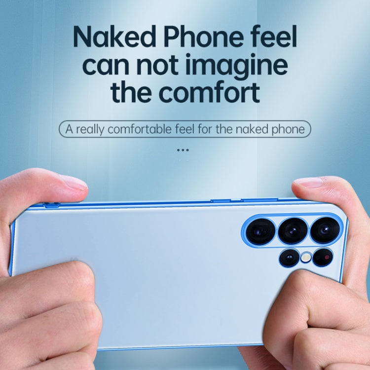 For Samsung Galaxy S23 Ultra 5G SULADA Electroplating Frosted TPU Phone Case(Blue)