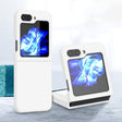 For Samsung Galaxy Z Flip5 Silicone Skin Feel Folding Phone Case(White) - free shipping - PMC TechLife - Order now!
