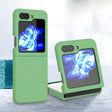 For Samsung Galaxy Z Flip5 Silicone Skin Feel Folding Phone Case(Matcha Green) - free shipping - PMC TechLife - Order now!
