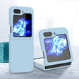 For Samsung Galaxy Z Flip5 Silicone Skin Feel Folding Phone Case(Mist Blue) - free shipping - PMC TechLife - Order now!