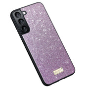For Samsung Galaxy S23+ 5G SULADA Glittery TPU Hybrid Handmade Leather Phone Case(Purple)