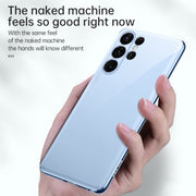 For Samsung Galaxy S23 Ultra 5G SULADA Shockproof Plating TPU Transparent Phone Case(Gold)