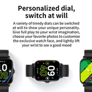 KT59 Pro 1.83 inch IPS Screen Smart Watch Supports Bluetooth Call/Blood Oxygen Monitoring(Silver)