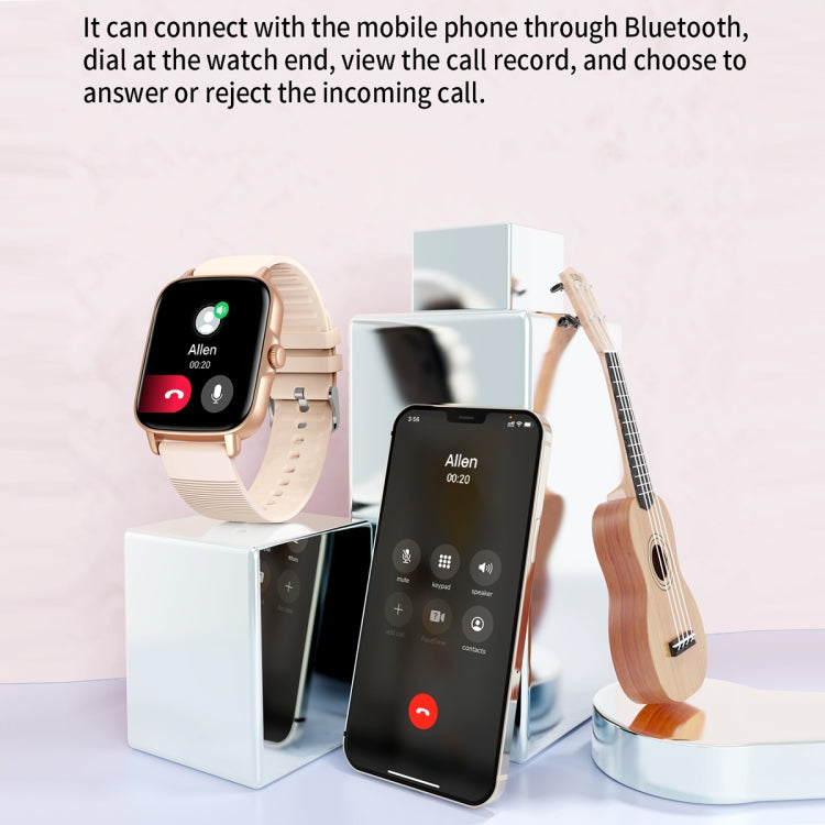 KT59 Pro 1.83 inch IPS Screen Smart Watch Supports Bluetooth Call/Blood Oxygen Monitoring(Silver)
