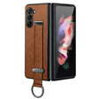 For Samsung Galaxy Z Fold5 SULADA PC + Leather Texture Skin Feel Shockproof Phone Case(Brown) - free shipping - PMC TechLife - Order now!