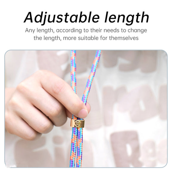 SULADA Multifunctional Universal Mobile Phone Love Lanyard(Orange Blue)