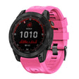 Compatible with Garmin Compatible witherunner 965 / 955 / 945 / 935 Screw Black Steel Buckle Silicone Watch Band(Pink) - Watch Bands by PMC TechLife | Online Shopping South Africa | PMC TechLife | Buy Now Pay Later Mobicred