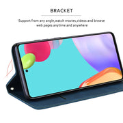 For Xiaomi Redmi Note 12 5G Global/Poco X5 Frosted Business Magnetic Horizontal Flip PU Phone Case(Blue)