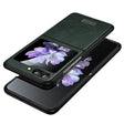 For Samsung Galaxy Z Flip5 SULADA Shockproof TPU + Handmade Leather Phone Case(Green) - Galaxy Z Flip5 Cases by SULADA | Online Shopping South Africa | PMC TechLife | Buy Now Pay Later Mobicred