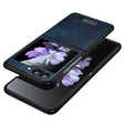 For Samsung Galaxy Z Flip5 SULADA Shockproof TPU + Handmade Leather Phone Case(Blue) - Galaxy Z Flip5 Cases by SULADA | Online Shopping South Africa | PMC TechLife