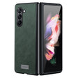 For Samsung Galaxy Z Fold5 SULADA Shockproof TPU + Handmade Leather Phone Case(Green) - Galaxy Z Fold5 Cases by SULADA | Online Shopping South Africa | PMC TechLife | Buy Now Pay Later Mobicred