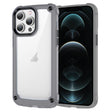 For iPhone 12 Pro Max Skin Feel TPU + PC Phone Case(Transparent Black) - free shipping - PMC TechLife - Order now!