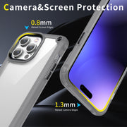 For iPhone 12 Pro Max Skin Feel TPU + PC Phone Case(Transparent Black)