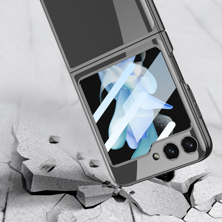 For Samsung Galaxy Z Flip5 GKK Integrated Electroplating Full Coverage Phone Case(Black)