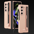 For Samsung Galaxy Z Fold5 GKK Ultra-thin Full Coverage Phone Flip Case with Pen Slot(Gold) - Galaxy Z Fold5 Cases by GKK | Online Shopping South Africa | PMC TechLife | Buy Now Pay Later Mobicred