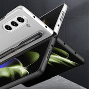 For Samsung Galaxy Z Fold5 GKK Ultra-thin Full Coverage Phone Flip Case with Pen Slot(Silver)