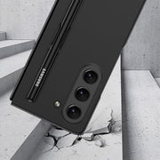 For Samsung Galaxy Z Fold5 GKK Ultra-thin Full Coverage Phone Flip Case with Pen Slot(Black)