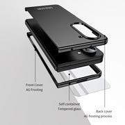 For Samsung Galaxy Z Fold5 5G Integrated AG Matte Folding Phone Case(Black)