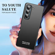For Samsung Galaxy Z Fold5 5G Integrated AG Matte Folding Phone Case(Black)