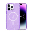 For iPhone 15 Pro Max Terminator Style Glitter Powder MagSafe Magnetic Phone Case(Purple) - free shipping - PMC TechLife - Order now!