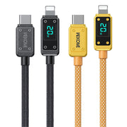 WK WDC-08 PD 20W USB-C/Type-C to 8 Pin Digital Display Data Cable, Length: 1m(Black)