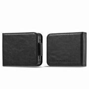 For Samsung Galaxy Z Flip5 LC.IMEEKE RFID Anti-theft Leather Phone Case(Black)