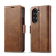 For Samsung Galaxy Z Fold5 LC.IMEEKE RFID Anti-theft Leather Phone Case(Brown) - free shipping - PMC TechLife - Order now!
