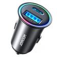 JOYROOM JR-CCN04 60W PD+QC3.0 Mini Metal Car Charger(Black) - Car Charger by JOYROOM | Online Shopping South Africa | PMC TechLife