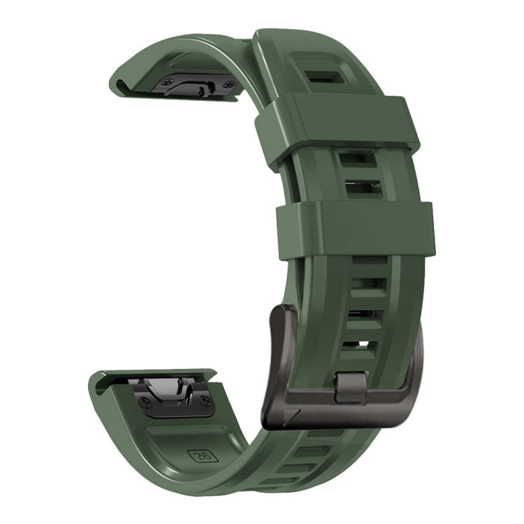 Compatible with Garmin Instinct 2 Solar Sport Pure Color Silicone Watch Band(Army Green)