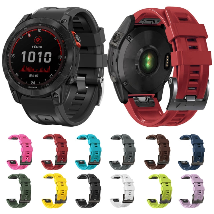 Compatible with Garmin Instinct 2 Solar Sport Pure Color Silicone Watch Band(Army Green)