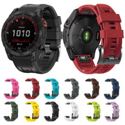Compatible with Garmin Instinct 2 Solar Sport Pure Color Silicone Watch Band(Army Green)
