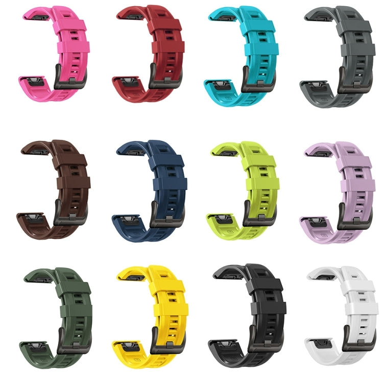 Compatible with Garmin Epix Pro 47mm Sport Pure Color Silicone Watch Band(Light Purple)