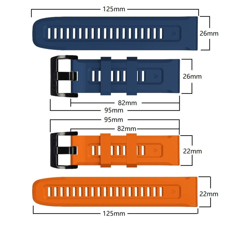 Compatible with Garmin Instinct 2 Solar Sport Pure Color Silicone Watch Band(Army Green)