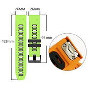 Compatible with Garmin Instinct 2X Solar Sports Two-Color Silicone Watch Band(Black+Grey)