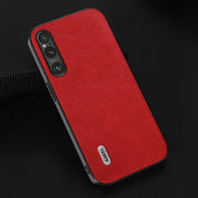 For Sony Xperia 1 V ABEEL Retro Litchi Texture PU Phone Case(Red)