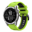 Compatible with Garmin Instinct 2 Solar Sports Two-Color Silicone Watch Band(Lime Green+Black) - free shipping - PMC TechLife - Order now!